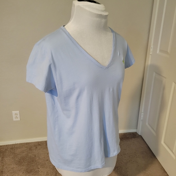 Polo Ralph Lauren Women's Short Sleeve Shirt Light Blue XL - Picture 6 of 7